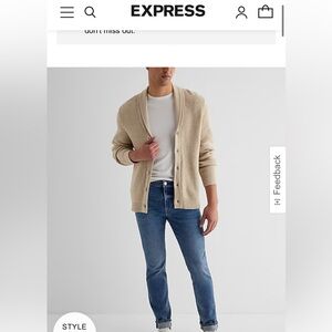 Mens Express Jeans Medium Wash Slim 31x32